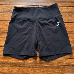 Gymshark black biker shorts 4”